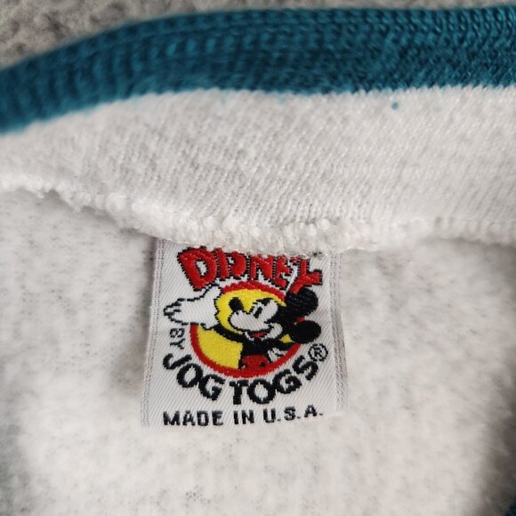 VTG 80's Disney Mickey Mouse Cardigan Sweater Youth 4T Preppy USA Made Jog Togs - Picture 8 of 11